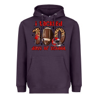 Plum i tackled 100 days of school Heavyweight Hoodie - MaliasSmallBusiness