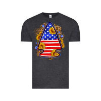 Vintage Black American flag arrowhead Vintage Tee - Neo Western