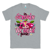 Heather Grey in october we wear pink teachers Classic Tee - AdoDesignShop