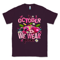 Plum in october we wear pink teachers Classic Tee - AdoDesignShop