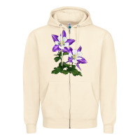 Sandshell rocky mountain columbine Zipper Hoodie - LillyAllenDesigns