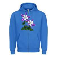 True Royal rocky mountain columbine Zipper Hoodie - LillyAllenDesigns