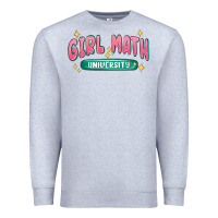 Heather Grey girl math university Premium Sweatshirt - MaliasSmallBusiness