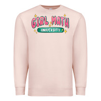 Pale Pink girl math university Premium Sweatshirt - MaliasSmallBusiness