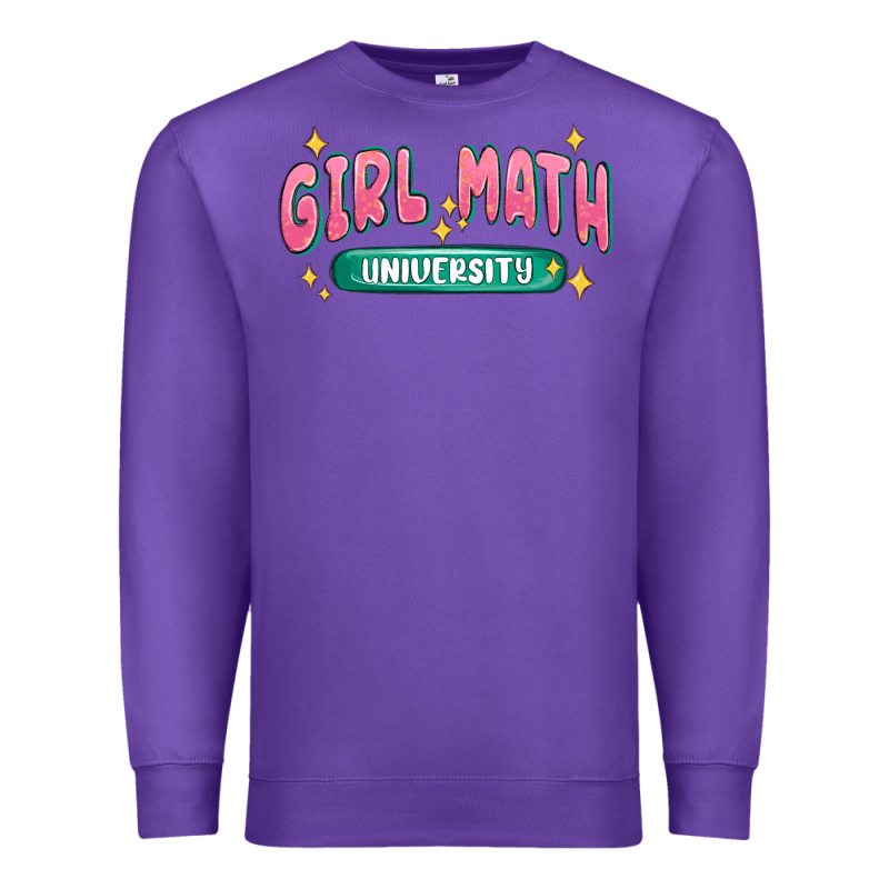 Girl Math University Premium Sweatshirt by MaliasSmallBusiness | Teevron
