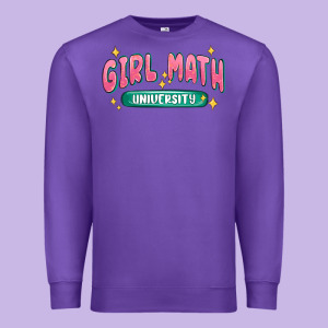 Girl Math University Premium Sweatshirt Designed By Maliassmallbusiness