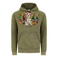 Vintage Olive beagle christmas joy Vintage Hoodie - RanaPortraitStore