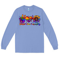 Colony Blue peace love equality Long Sleeve Tee - JahusDesignShop