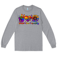 Heather Grey peace love equality Long Sleeve Tee - JahusDesignShop
