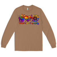 Toasted Coconut peace love equality Long Sleeve Tee - JahusDesignShop