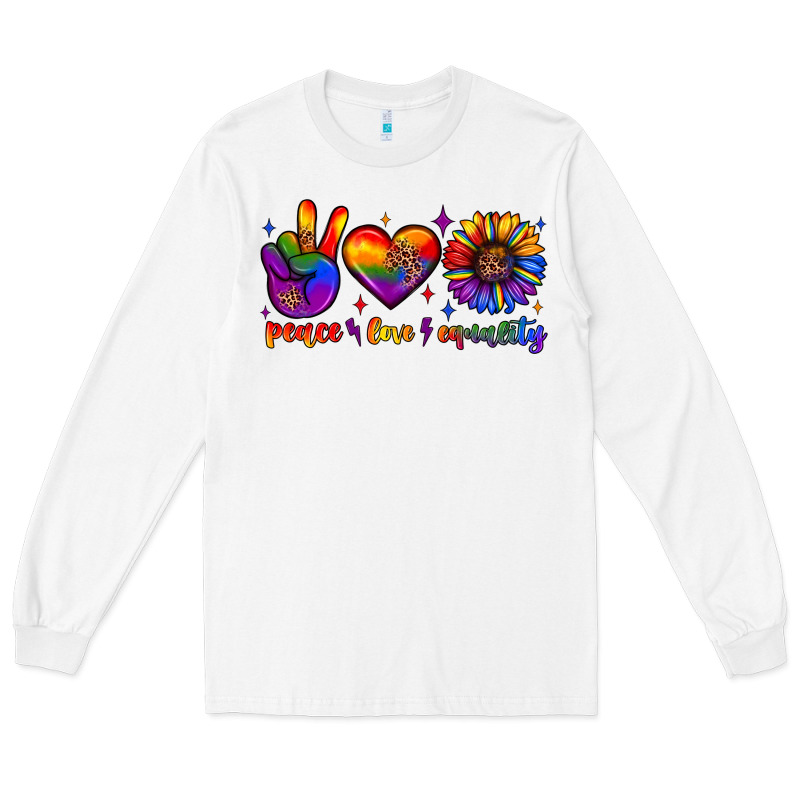 Peace Love Equality Long Sleeve Tee by JahusDesignShop | Teevron