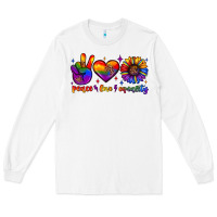White peace love equality Long Sleeve Tee - JahusDesignShop