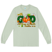 Matcha with god all things are possible Long Sleeve Tee - AdoDesignShop