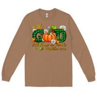 Toasted Coconut with god all things are possible Long Sleeve Tee - AdoDesignShop