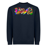 Navy love autism Heavyweight Sweatshirt - Zillion Design Studio