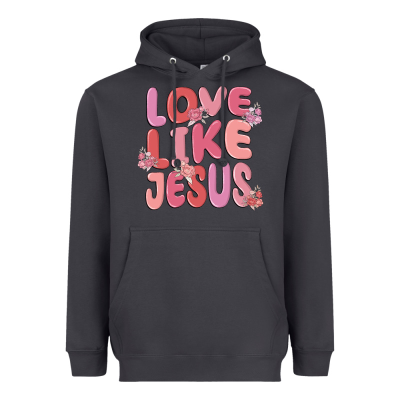 Love Like Jesus Heavyweight Hoodie by MaliasSmallBusiness | Teevron