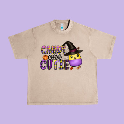 Candy Corn Cutie Urban Heavy Tee Designed By Cowhidedigitalart