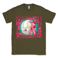 Army Green pink out breast cancer volleyballs Classic Tee - AdoDesignShop