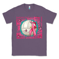 Lavender pink out breast cancer volleyballs Classic Tee - AdoDesignShop
