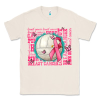 Natural pink out breast cancer volleyballs Classic Tee - AdoDesignShop