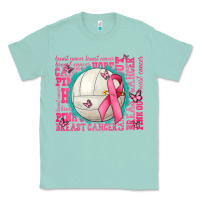 Seafoam pink out breast cancer volleyballs Classic Tee - AdoDesignShop
