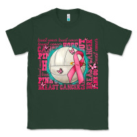 Sports Green pink out breast cancer volleyballs Classic Tee - AdoDesignShop