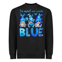 Black in april we wear blue autism gnomes Heavyweight Sweatshirt - Zillion Design Studio