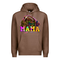 Chestnut football mama Premium Hoodie - LillyAllenDesigns