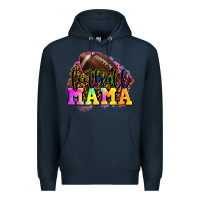 Navy football mama Premium Hoodie - LillyAllenDesigns