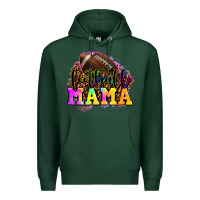 Sports Green football mama Premium Hoodie - LillyAllenDesigns