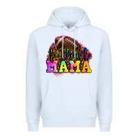 White football mama Premium Hoodie - LillyAllenDesigns