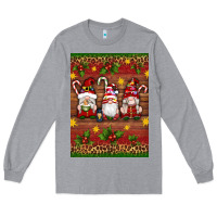 Heather Grey christmas gnomes Long Sleeve Tee - Artiststas