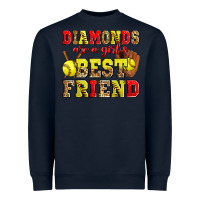 Navy diamonds are a girl's best friend softball Heavyweight Sweatshirt - Zillion Design Studio