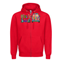 Red hippie soul caravan Zipper Hoodie - BarkalooDesign