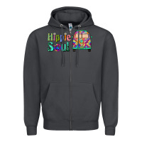 Smoke hippie soul caravan Zipper Hoodie - BarkalooDesign