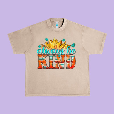 Always Be Kind Urban Heavy Tee Designed By Hra Design Shop