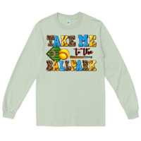 Matcha take me to the ballpark softball Long Sleeve Tee - AdoDesignShop