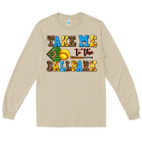 Mushroom take me to the ballpark softball Long Sleeve Tee - AdoDesignShop