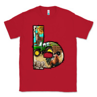 Red farm life alphabet lowercase letters b Classic Tee - BundleAndBundleShop