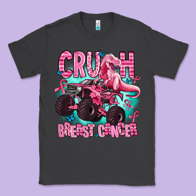 Crush Breast Cancer Classic Tee Designed By Adodesignshop