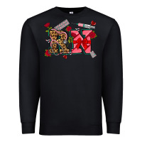 Black valentines day rn Premium Sweatshirt - NancyCooperArtShop
