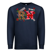 Navy valentines day rn Premium Sweatshirt - NancyCooperArtShop