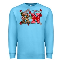 Ocean Blue valentines day rn Premium Sweatshirt - NancyCooperArtShop