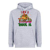 Heather Grey let s taco bout it Heavyweight Hoodie - MaliasSmallBusiness