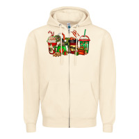 Sandshell trex coffee cups Zipper Hoodie - Jasminsmagicworld