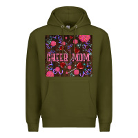 Army Green cheer mom party Premium Hoodie - LillyAllenDesigns