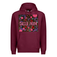 Burgundy cheer mom party Premium Hoodie - LillyAllenDesigns