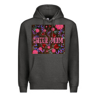 Charcoal Heather cheer mom party Premium Hoodie - LillyAllenDesigns