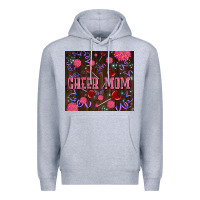 Heather Grey cheer mom party Premium Hoodie - LillyAllenDesigns