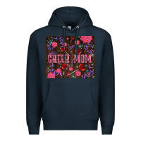 Navy cheer mom party Premium Hoodie - LillyAllenDesigns